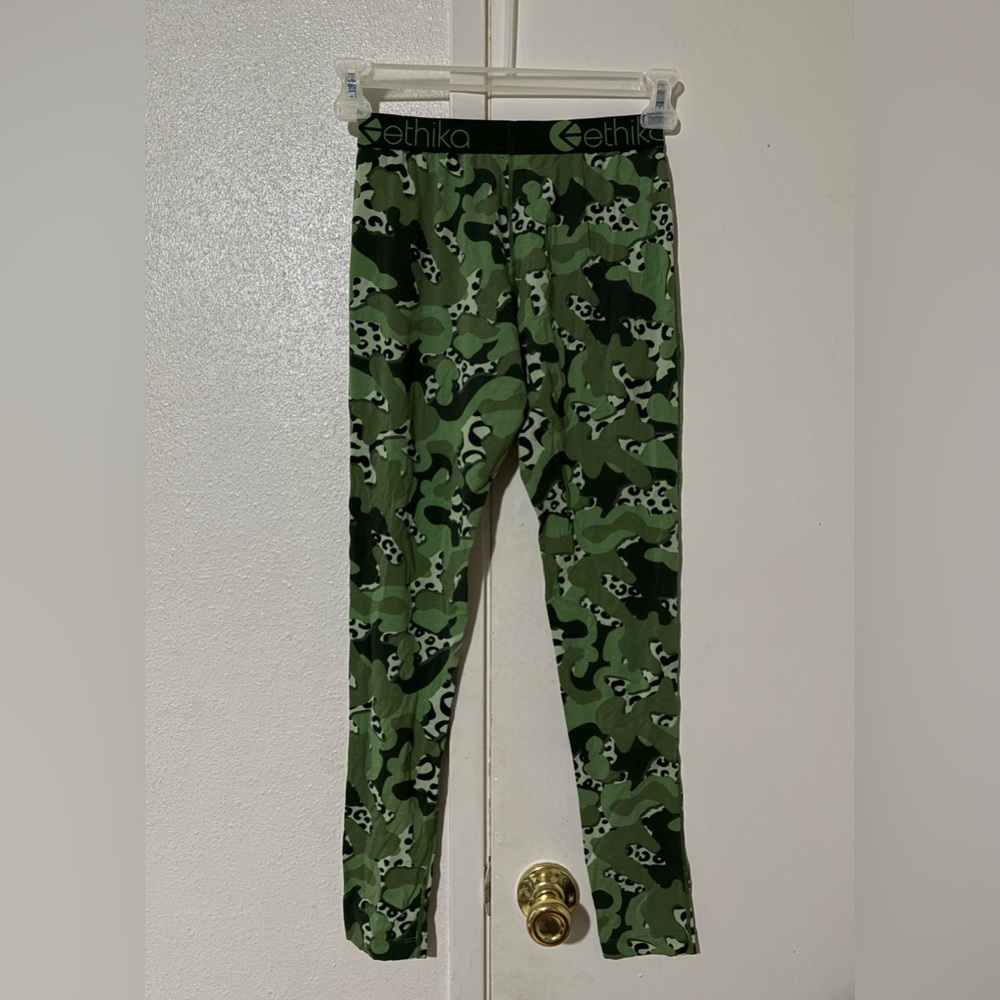 Ethika Green Camouflage Leggings